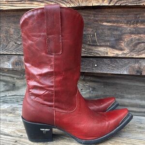 Lane cowgirl cowboy Boots red